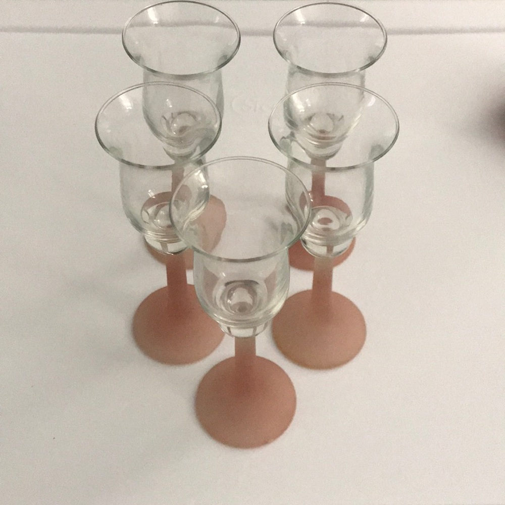 Set of 5 tasting glasses
